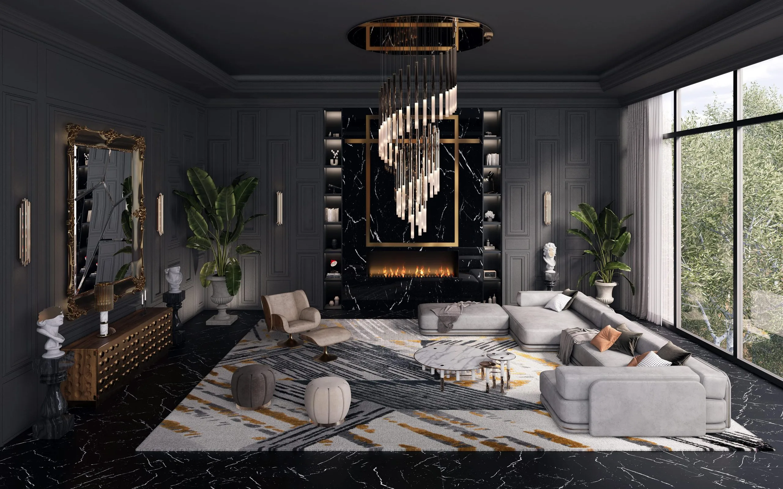 Luxury Living Room Interior